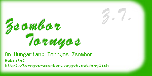 zsombor tornyos business card